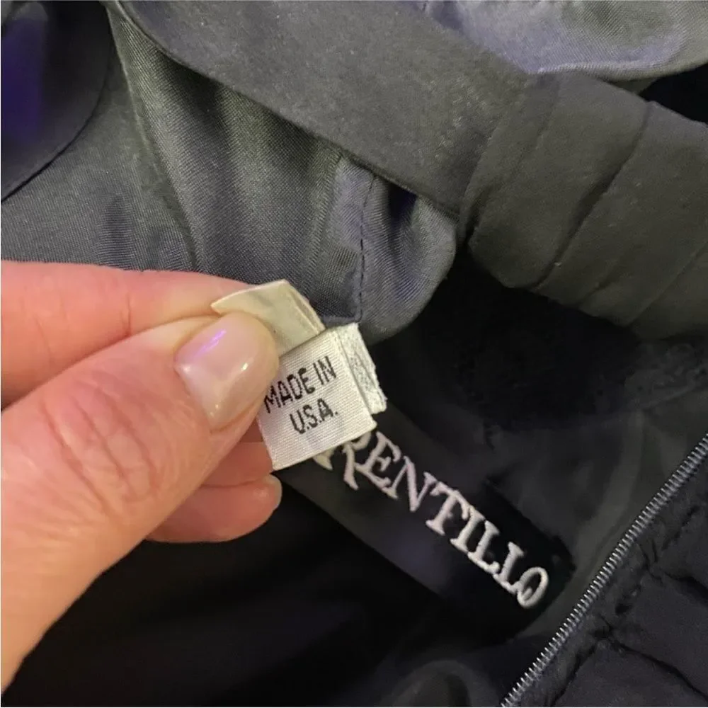Rentillo Elegant Black Lace Dress, US4